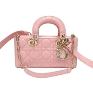 Dior bag Lady vernis Christian pink